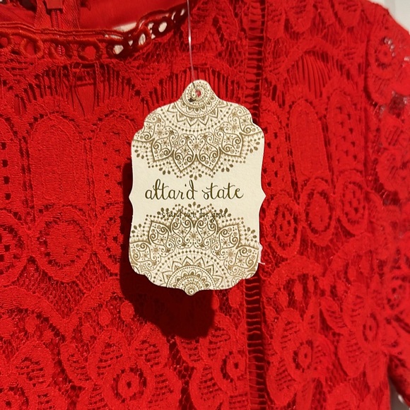 Altar’d State Red Lace Dress - Picture 2 of 6